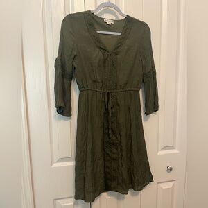 Indigo rose. Olive green dress size small